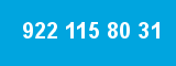 922 115 80 31 922 115 80 31